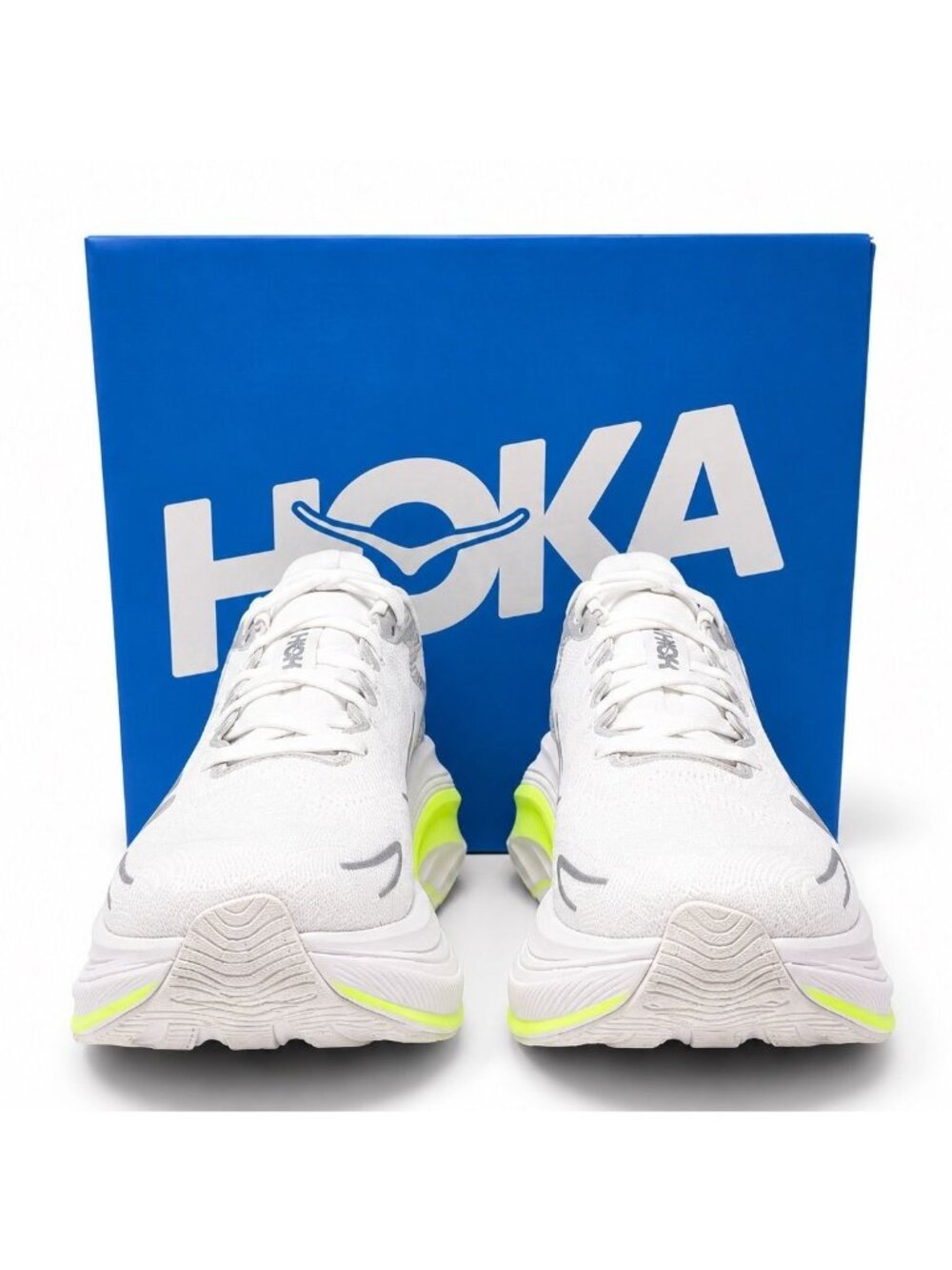 HOKA Skyward X 2 Supportive Womens 7.5 B White Metallic Carbon Running Shoes - Picture 3 of 11